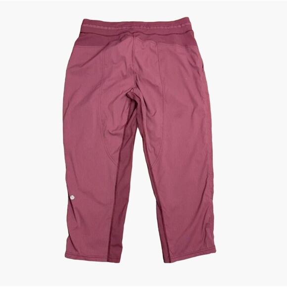 lululemon dance studio Crop Pants Pink women's Size XXL - Picture 2 of 6